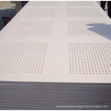 Paper Faced Acoustic Prices Standard Gypsum Perforated Ceiling Board